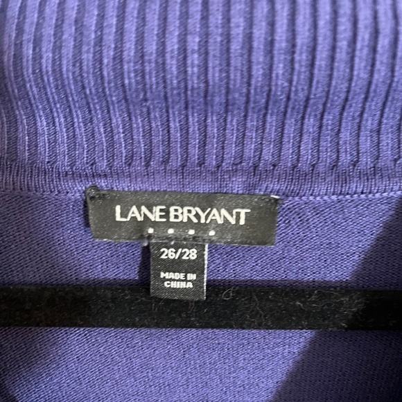 Lane Bryant Sweater Women 26 Purple Neutral Coastal Preppy Western Boho Retro - Picture 2 of 13
